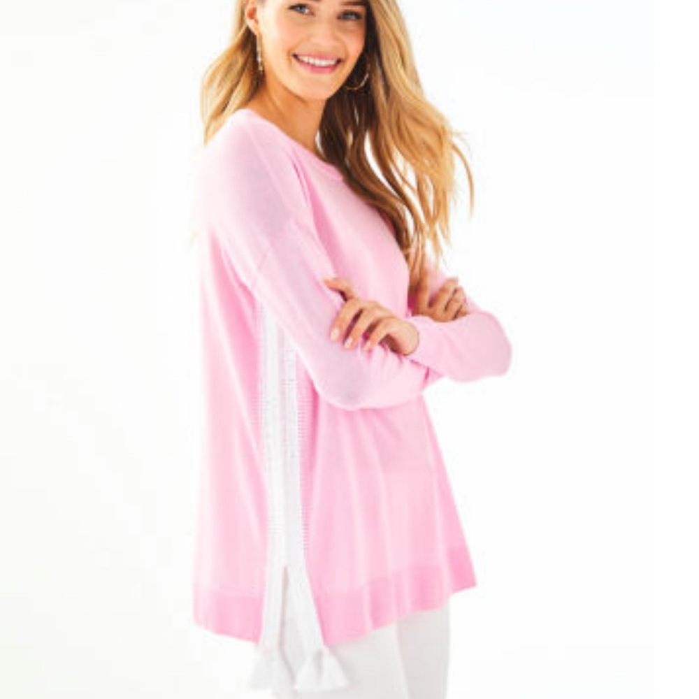 Lilly Pulitzer NWOT Damara Coolmax Swester in Pink Blossom,Small